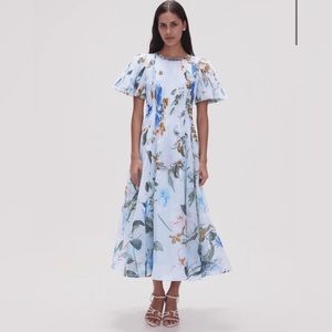 AJE Nova Pleated Midi Dress